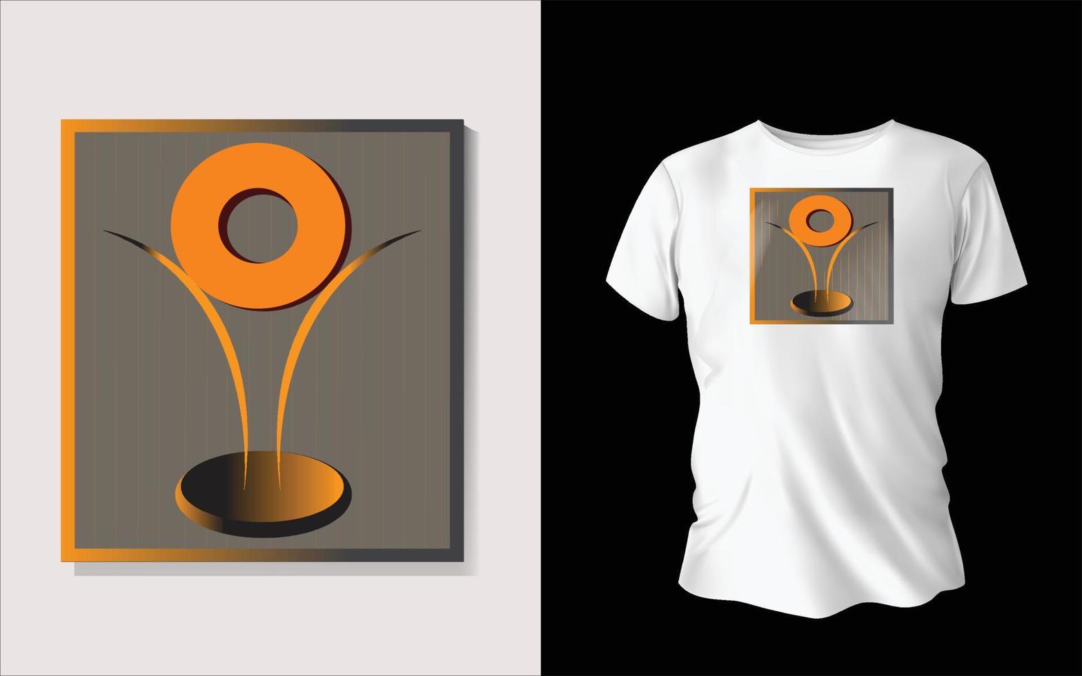 luxe modern bewerkbare tee overhemd ontwerp vector