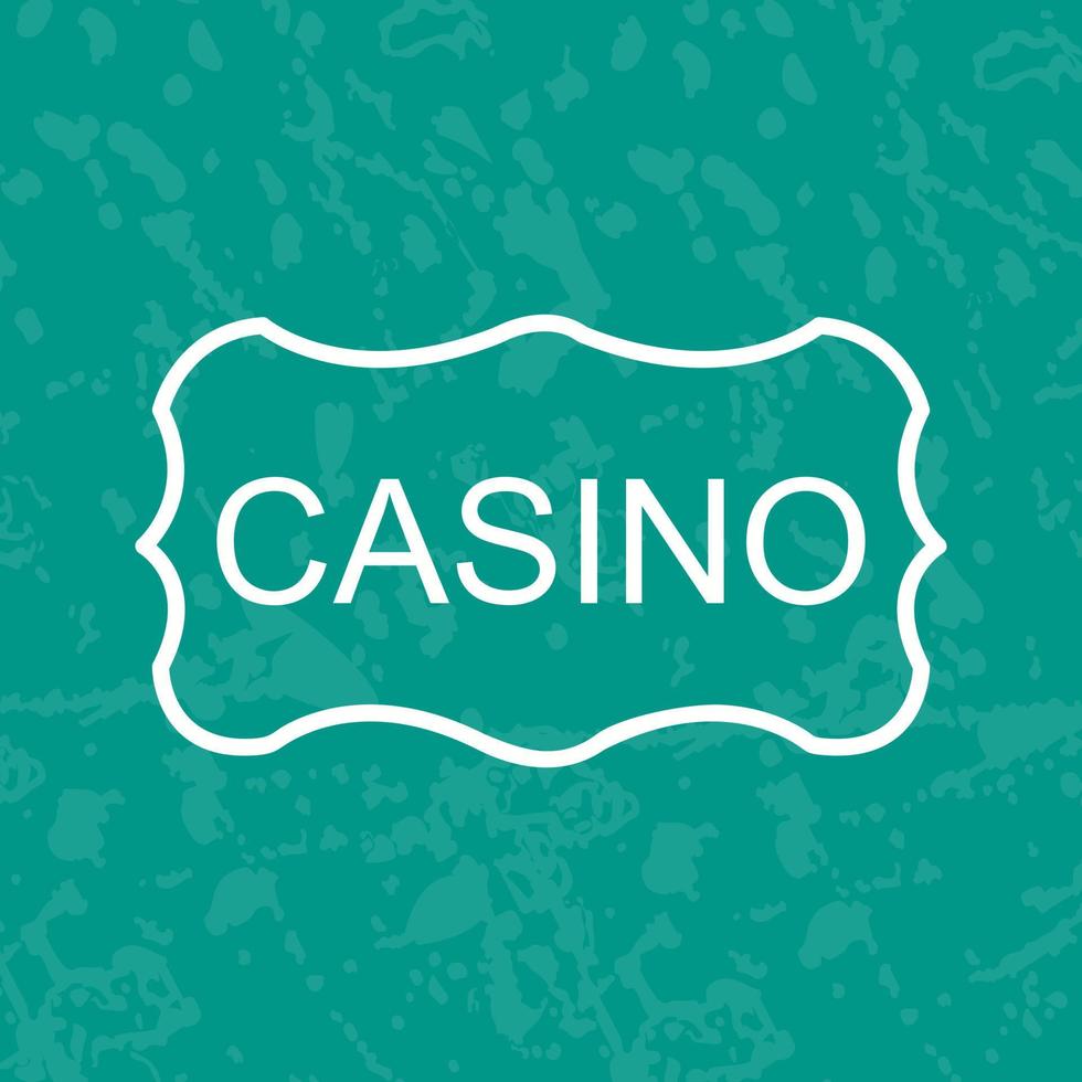 casino teken vector icoon