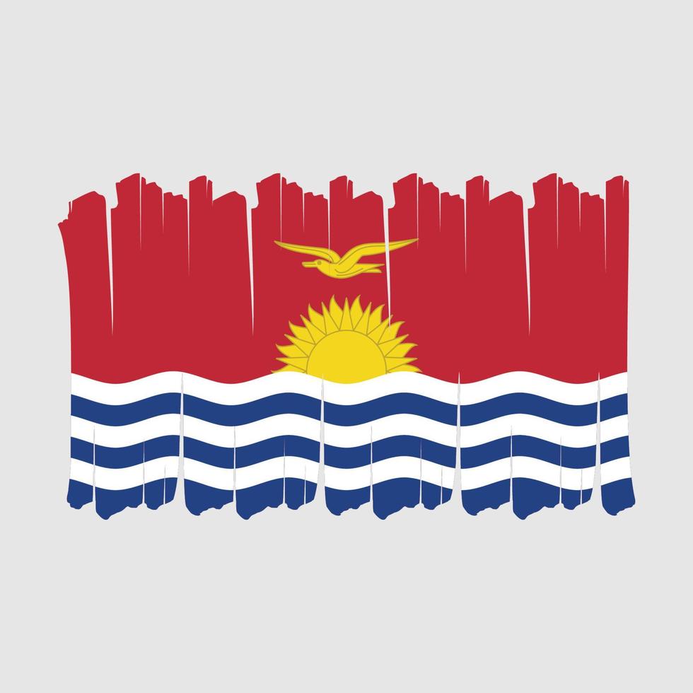 kiribati vlagborstel vector