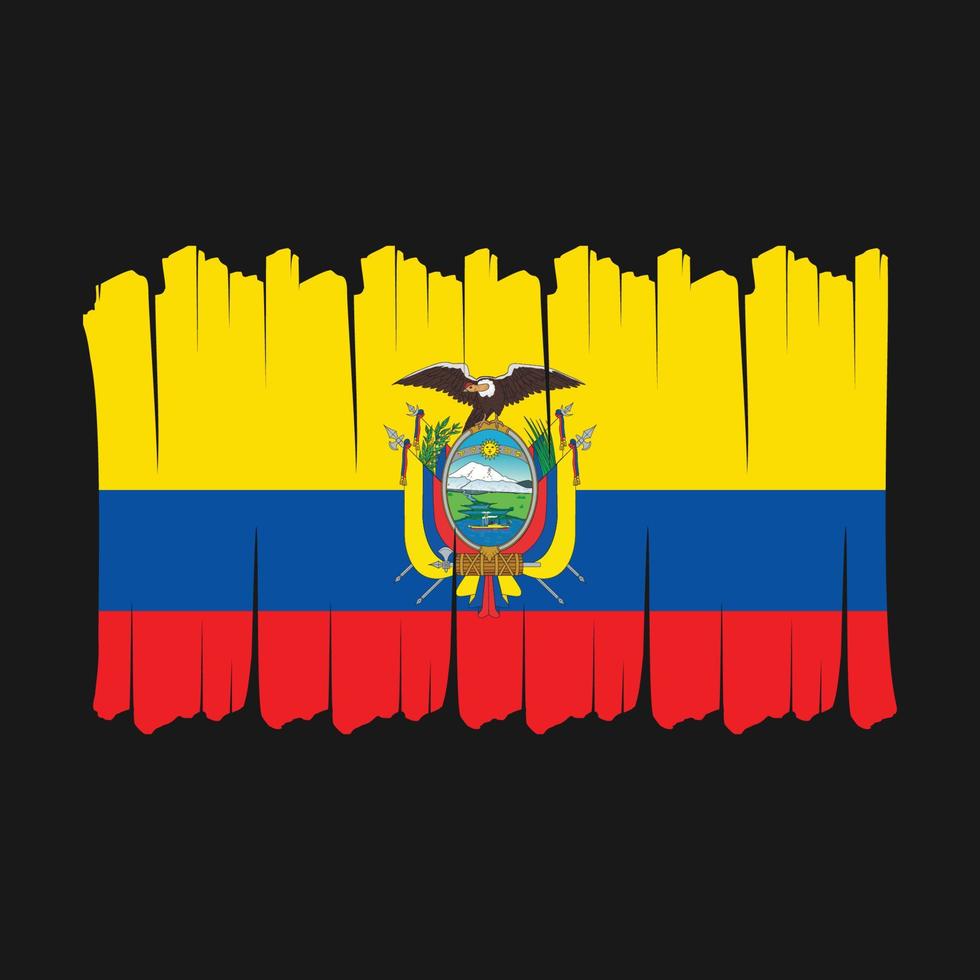 ecuador vlag borstel vector