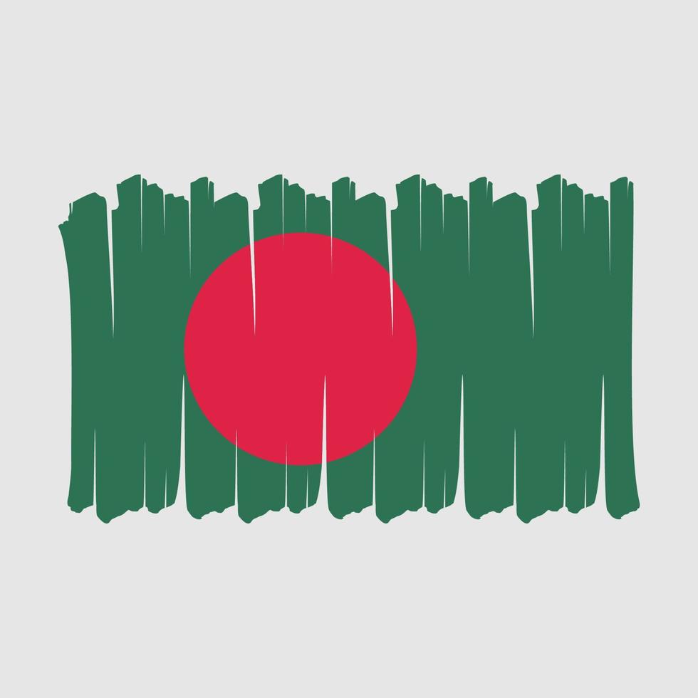 vlagborstel van Bangladesh vector