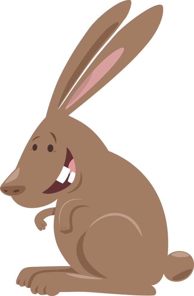 gelukkig konijn of konijn tekenfilm dier karakter vector