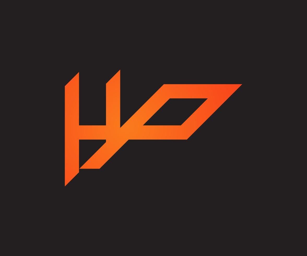 hyp glimlach vector logo sjabloon. hyp brief lijn logo. brief hyp logo icoon.