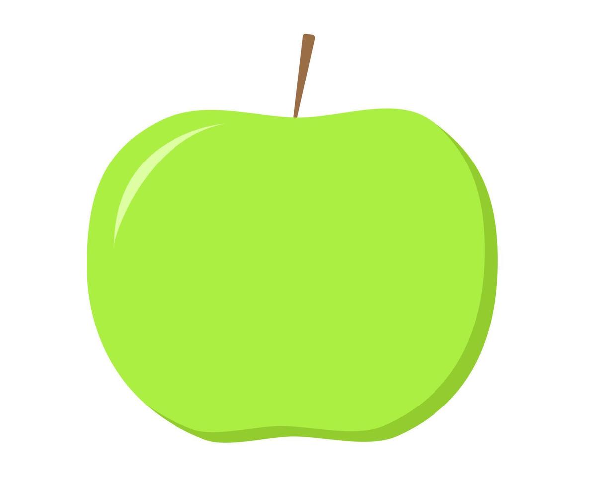 groene appel fruit vector