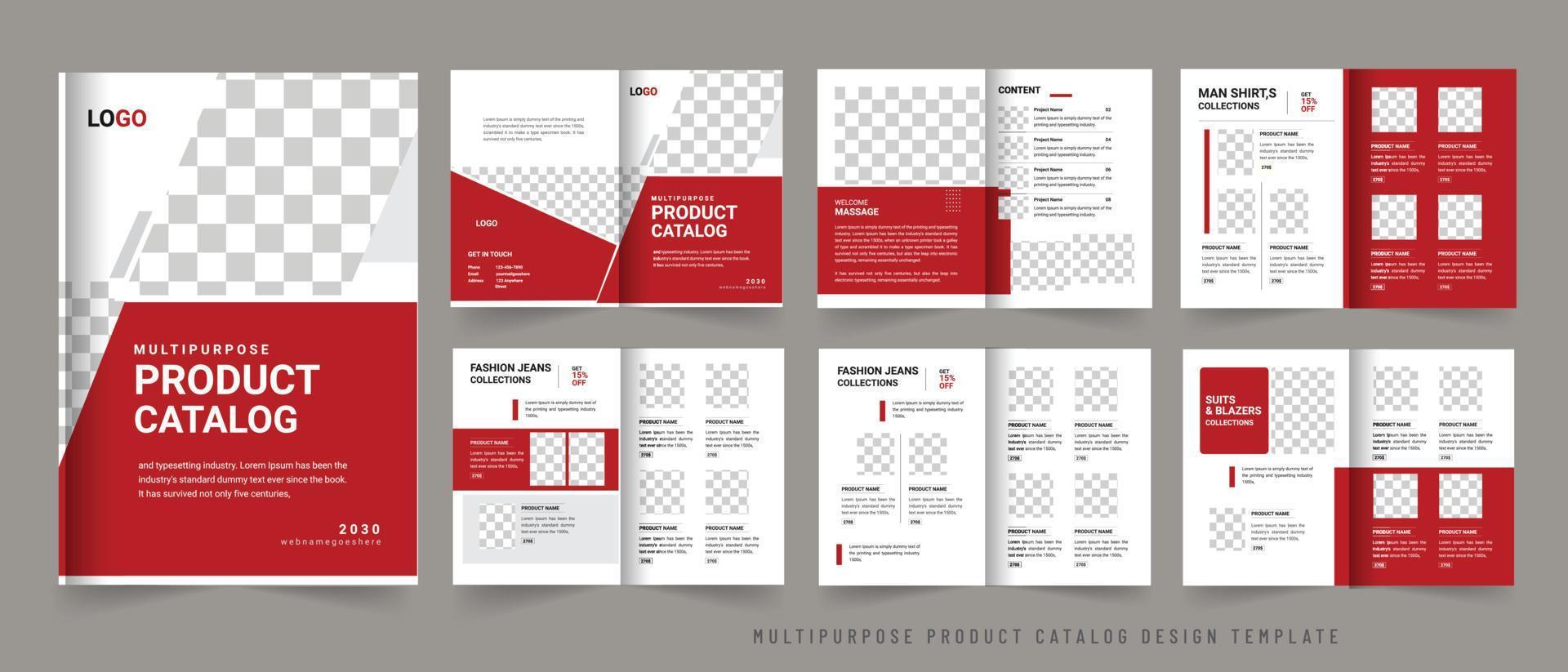 Product catalogus of multipurpose catalogus ontwerp vector