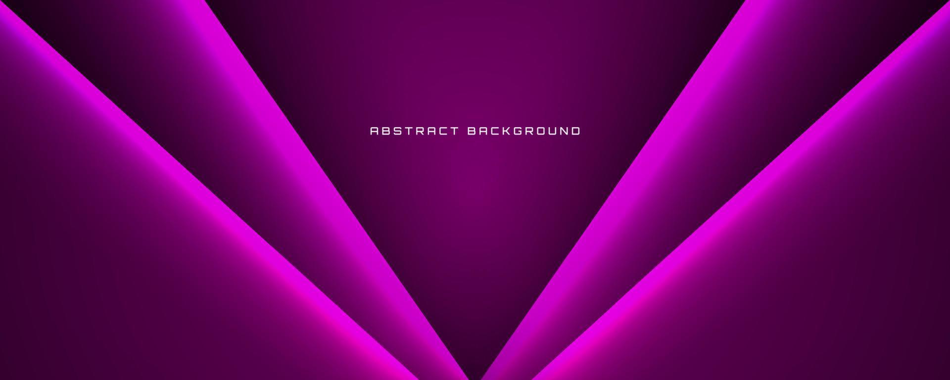 3d Purper techno abstract achtergrond overlappen laag Aan donker ruimte met licht lijn decoratie. grafisch ontwerp element uitknippen stijl concept voor banier, folder, kaart, brochure omslag, of landen bladzijde vector