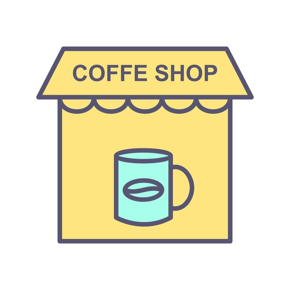 koffie winkel vector icoon