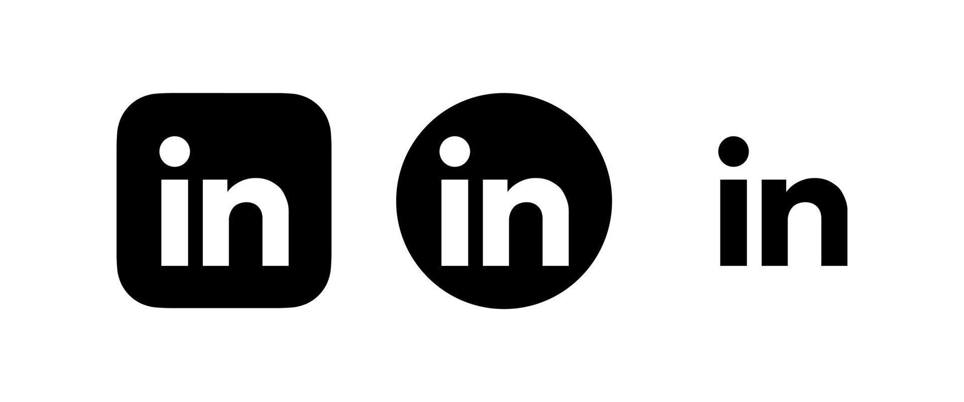 linkedin logo vector, linkedin symbool, linkedin icoon vrij vector