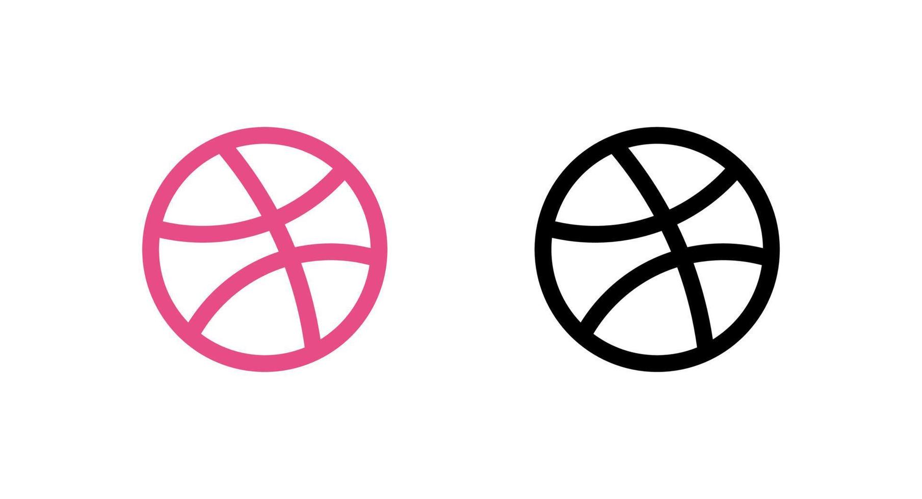 dribbelen logo, dribbelen icoon vrij vector