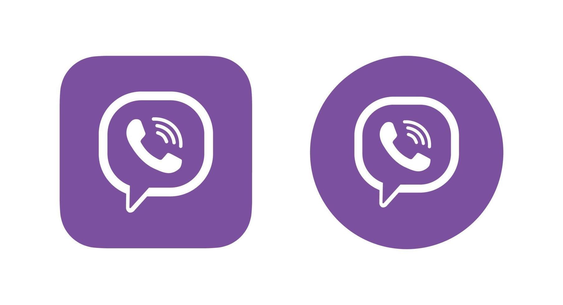 viber app logo, viber logo, viber icoon vrij vector