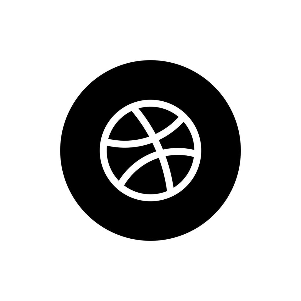 dribbelen logo, dribbelen icoon vrij vector