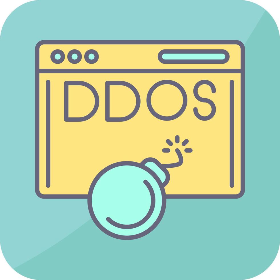 ddos aanval vector icoon