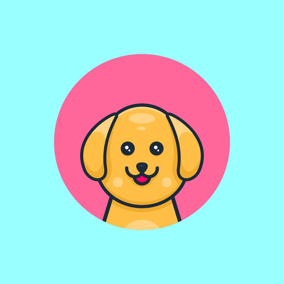 schattige hond cartoon vector