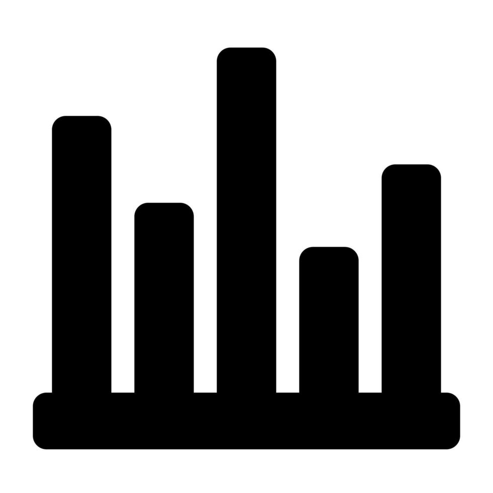 bar diagram vector icoon geïsoleerd Aan wit achtergrond