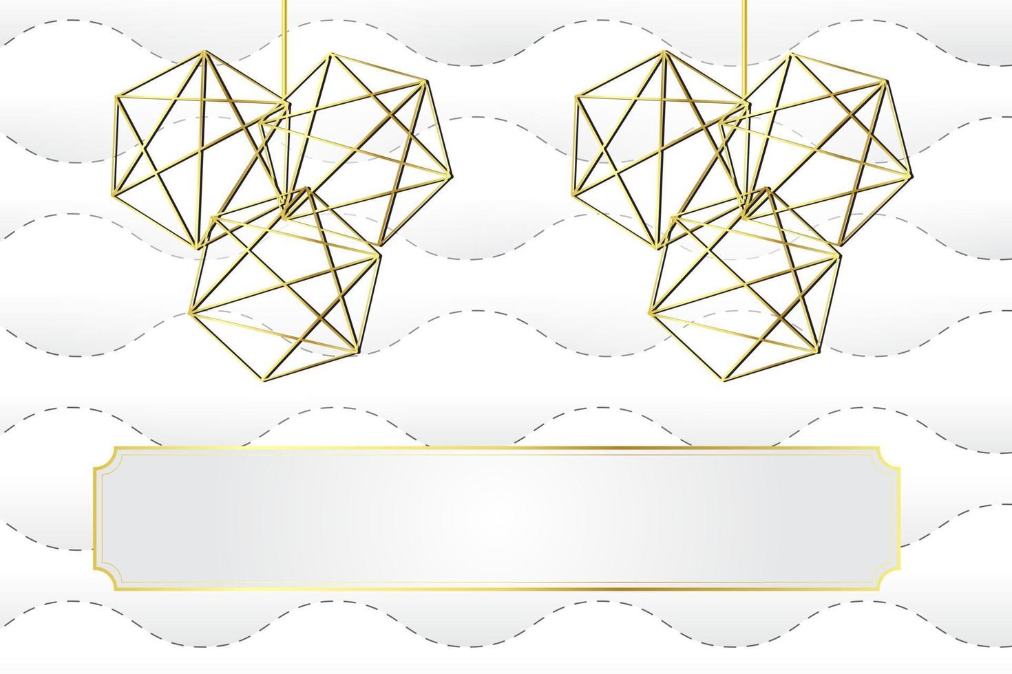 modern luxe abstract achtergrond met gouden lijn elementen helling wit grijs achtergrond modern voor ontwerp vector