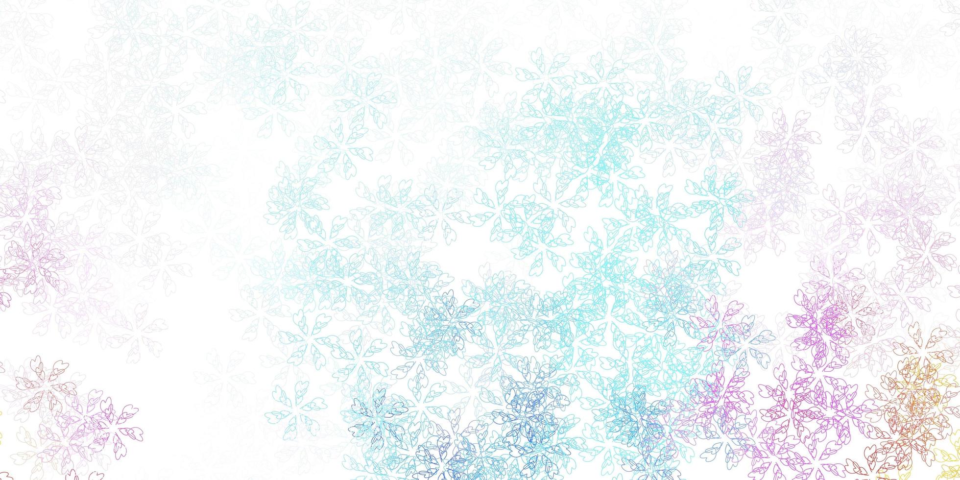 licht veelkleurige vector abstracte achtergrond met bladeren.