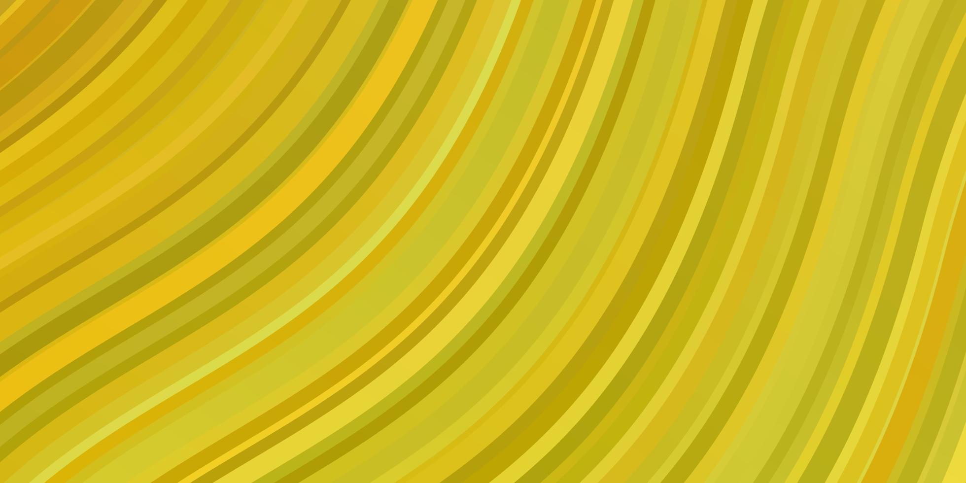 lichtgroene, gele vectorachtergrond met lijnen. vector