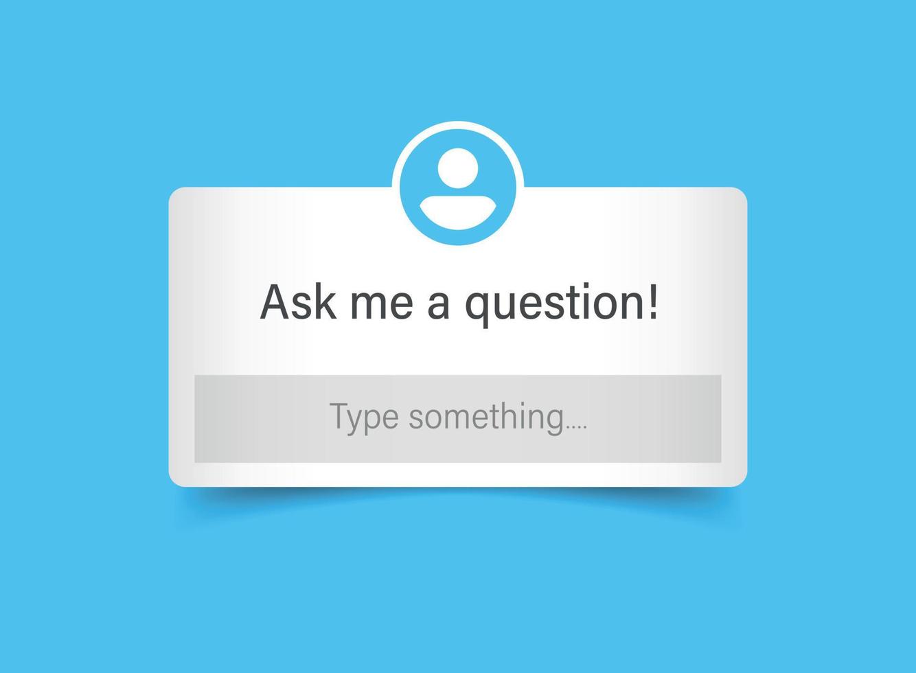 vragen me een vraag icoon in vlak stijl. FAQ vector illustratie Aan geïsoleerd achtergrond. helpen knop teken bedrijf concept.