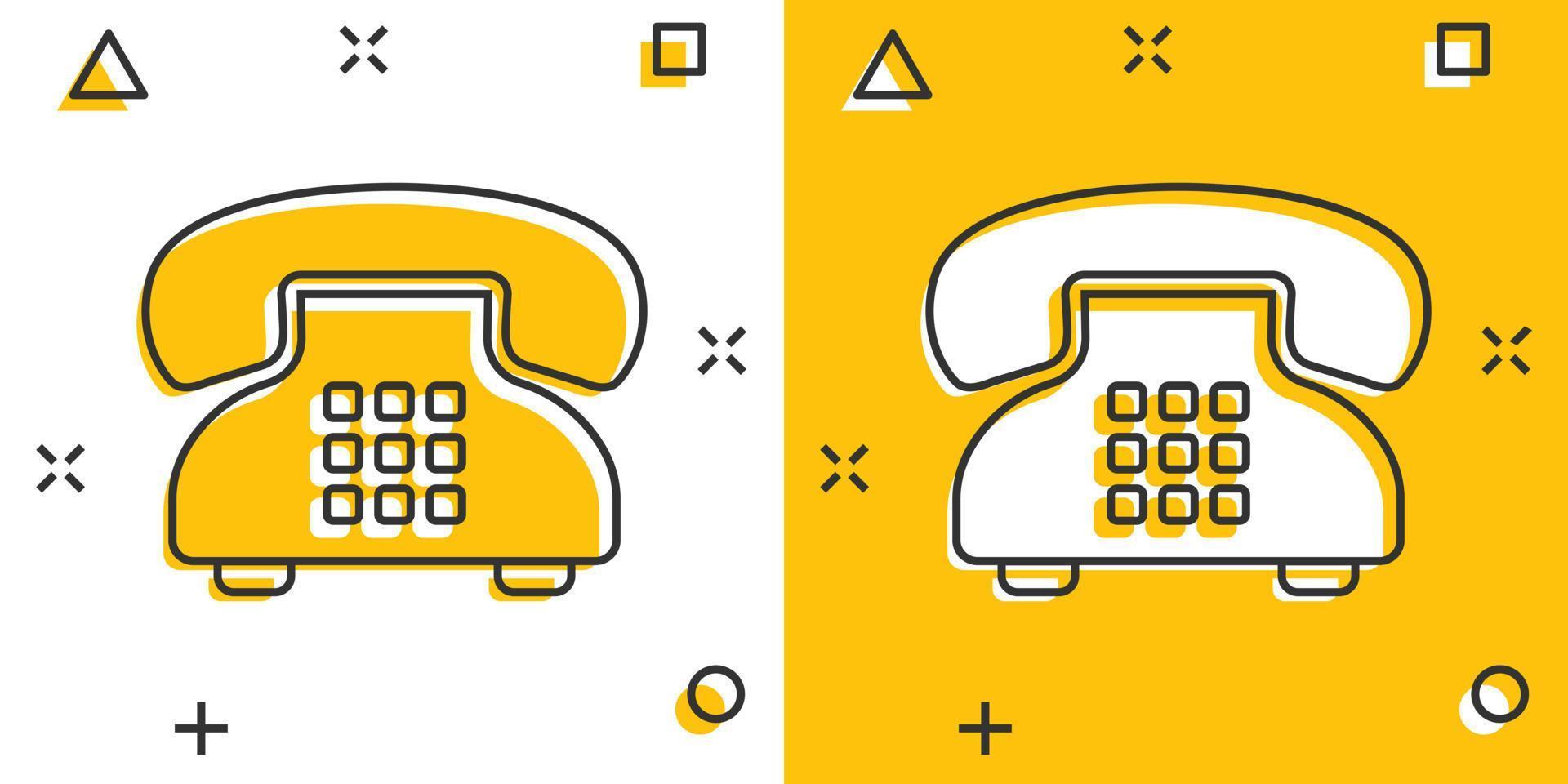 mobiel telefoon icoon in grappig stijl. telefoon praten tekenfilm vector illustratie Aan wit geïsoleerd achtergrond. hotline contact plons effect bedrijf concept.