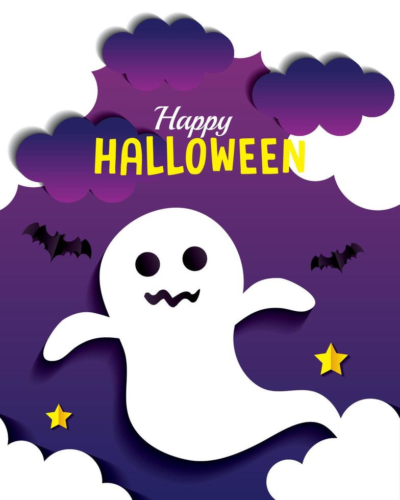 halloween geest cartoon vector ontwerp