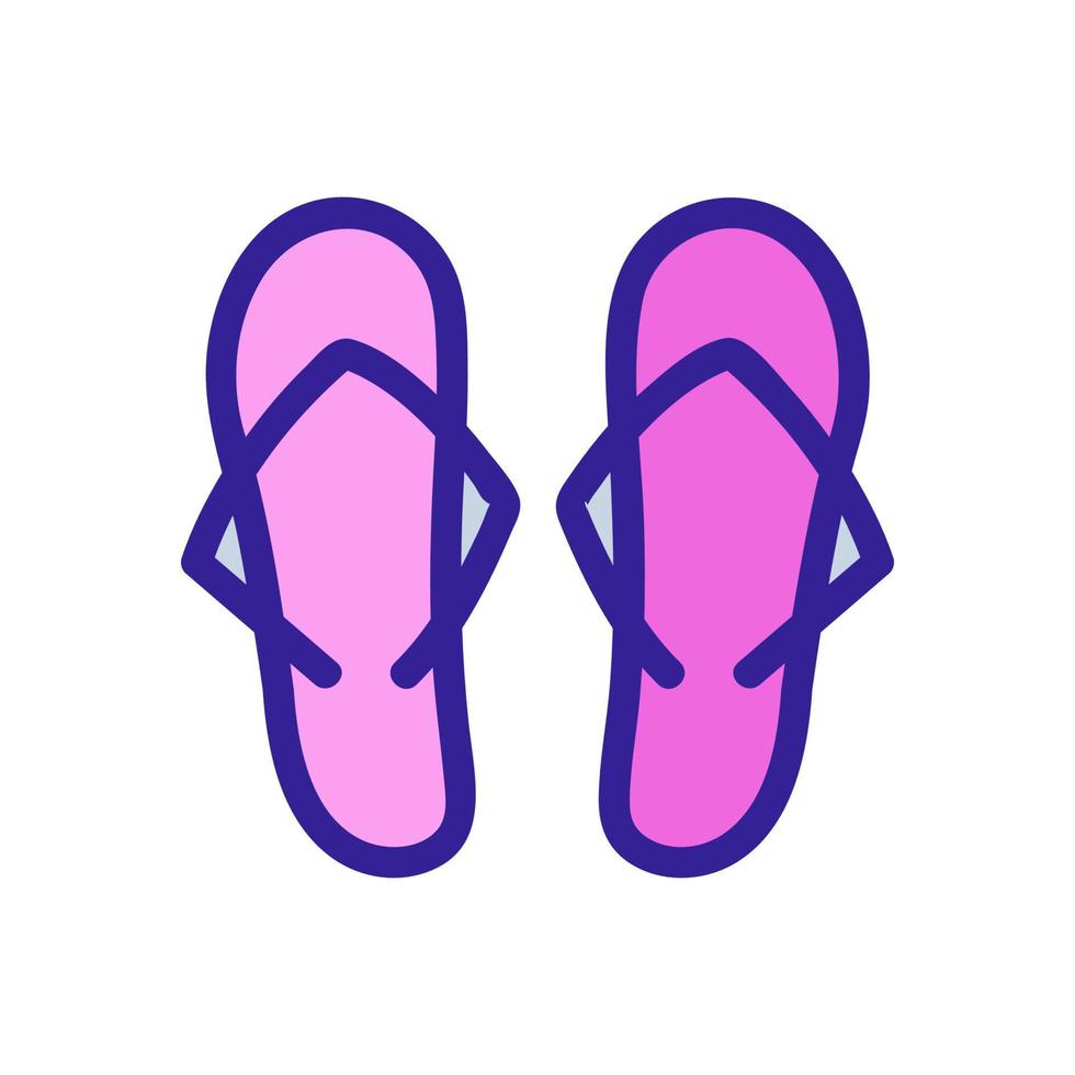 slippers icoon vector. geïsoleerd contour symbool illustratie vector