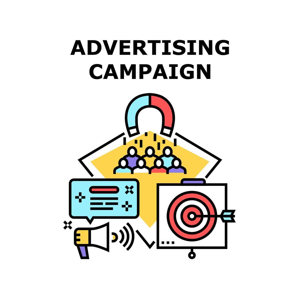 reclame campagne vector concept illustratie