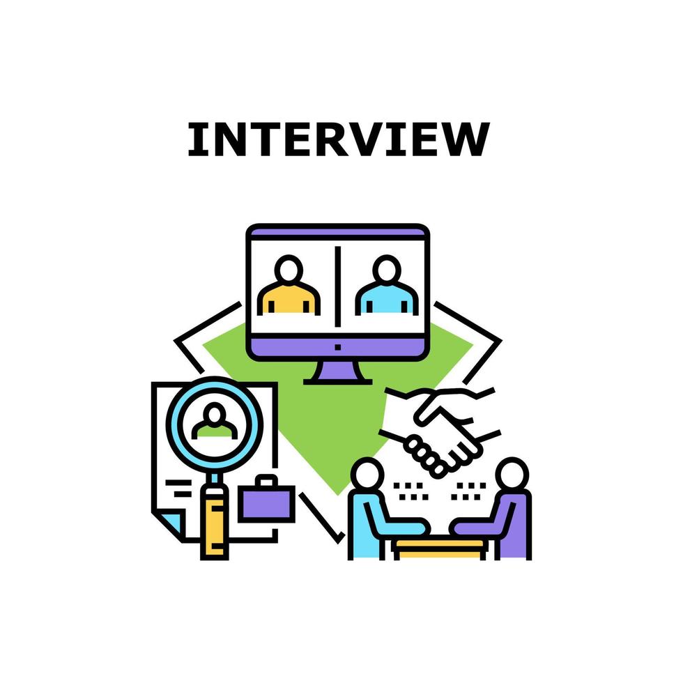 interview kandidaat vector concept illustratie