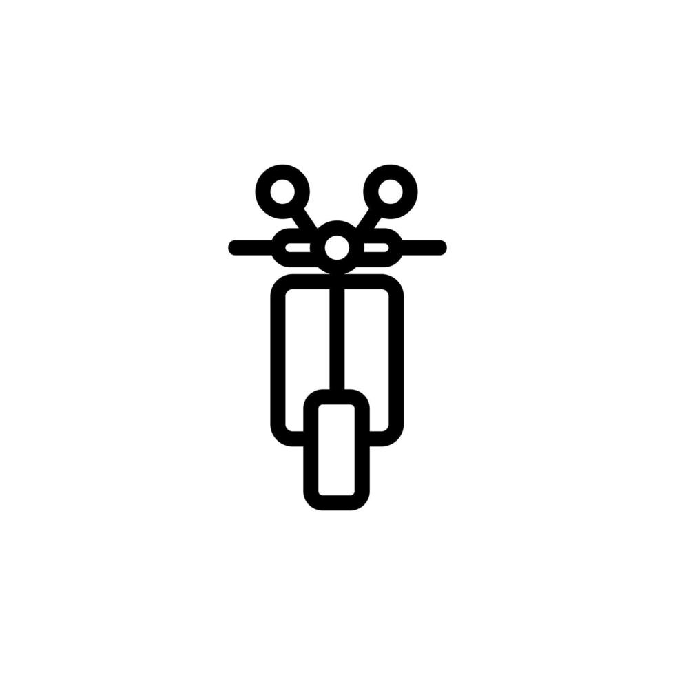 motorfiets pictogram vector. geïsoleerde contour symbool illustratie vector