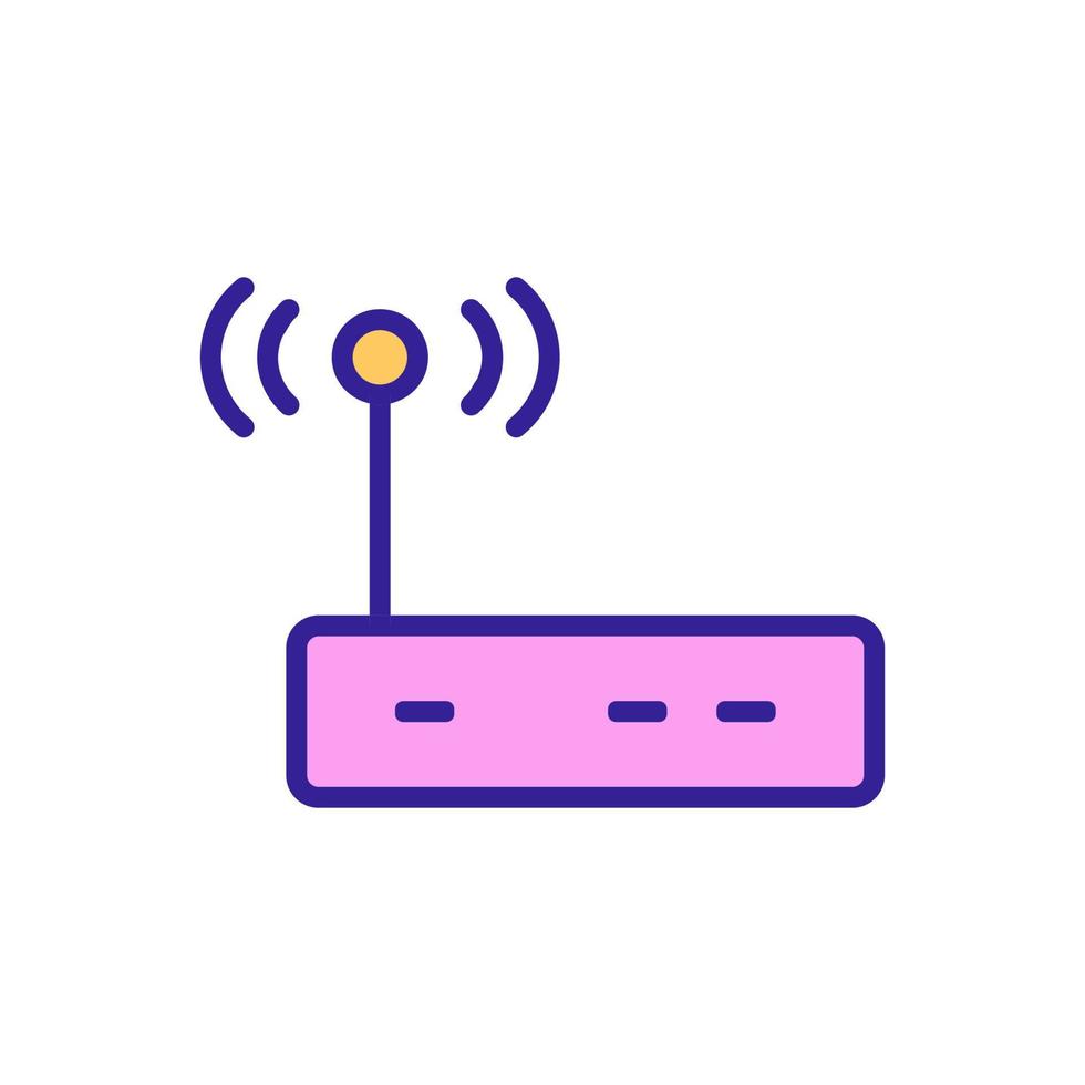 internet modem icoon vector. geïsoleerd contour symbool illustratie vector