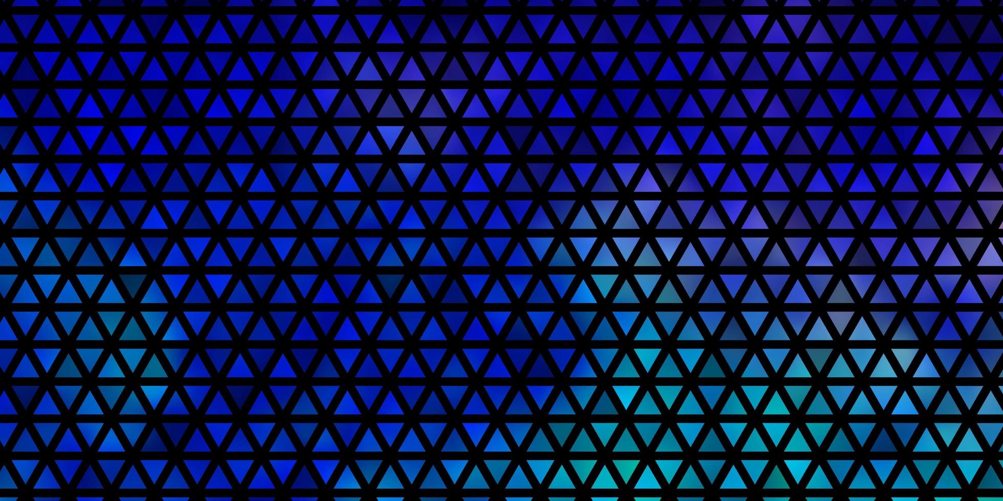 donkerroze, blauwe vectorachtergrond met veelhoekige stijl. vector