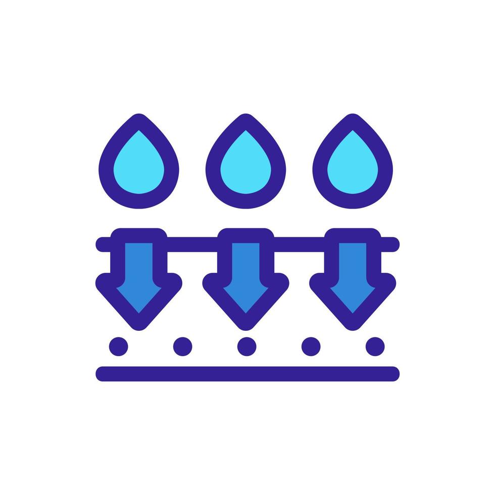 het vectorpictogram absorberen. geïsoleerde contour symbool illustratie vector