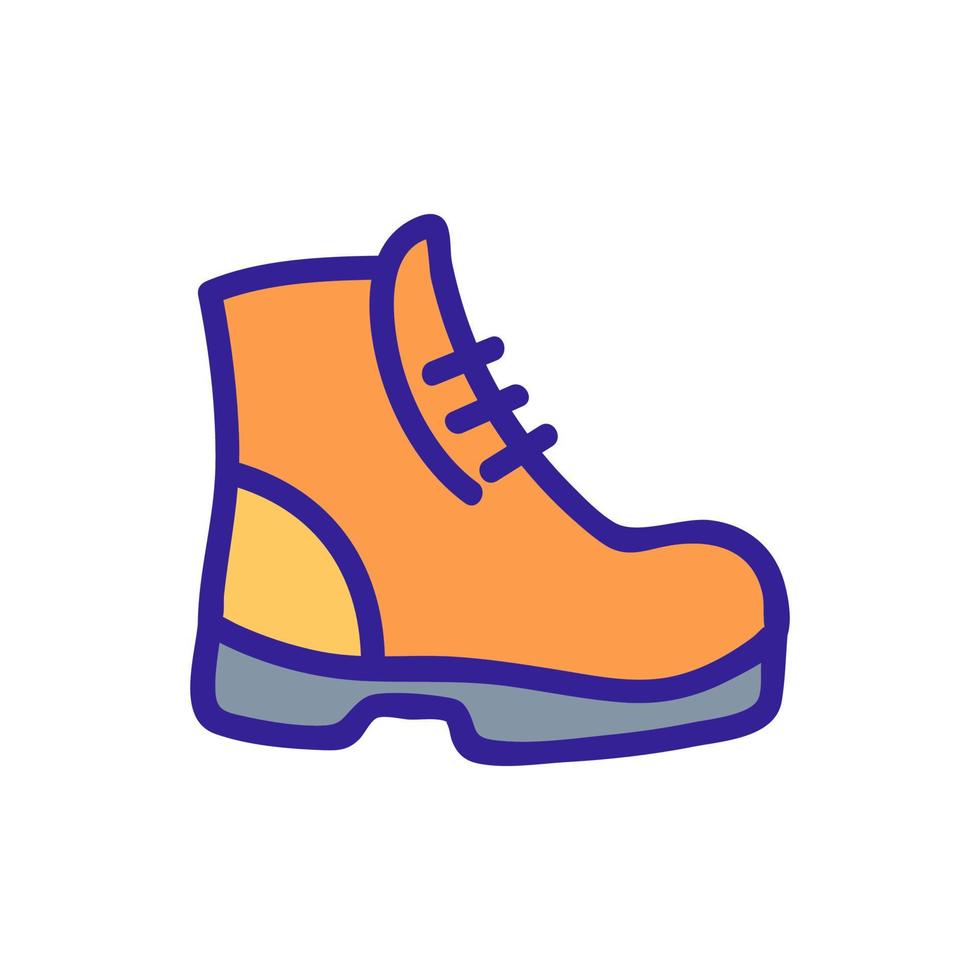 schoenen toerist icoon vector. geïsoleerd contour symbool illustratie vector