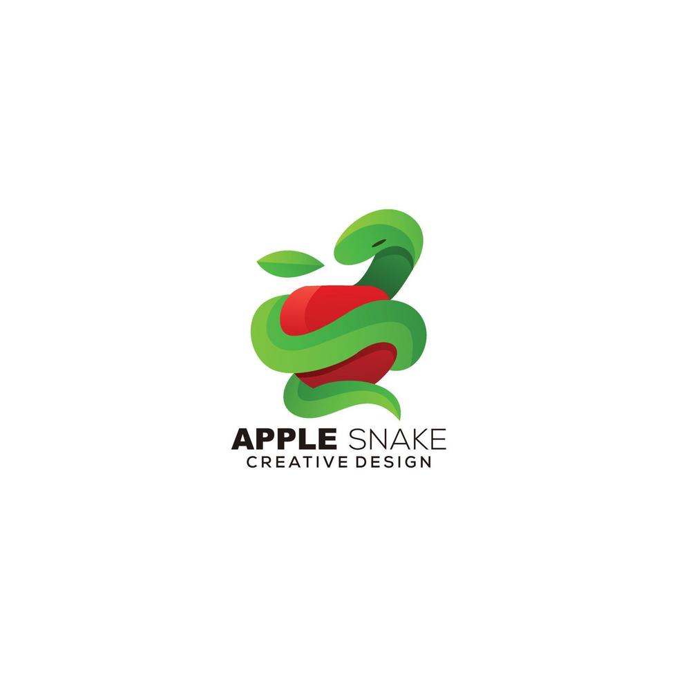 appel slang logo illustratie sjabloon ontwerp kleurrijk vector