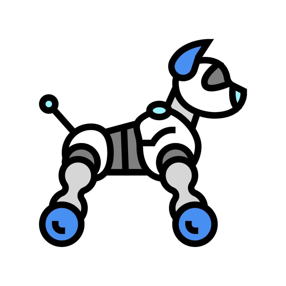 speelgoed- robot kleur icoon vector illustratie