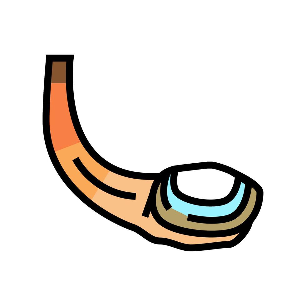 geoduck grote Oceaan clam kleur icoon vector illustratie