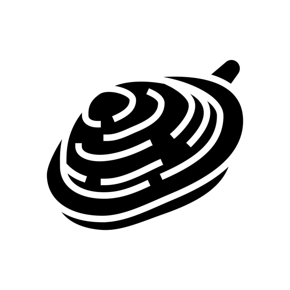 zachte schaal clam glyph icoon vector illustratie