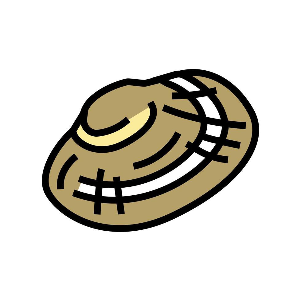 manilla clam kleur pictogram vectorillustratie vector