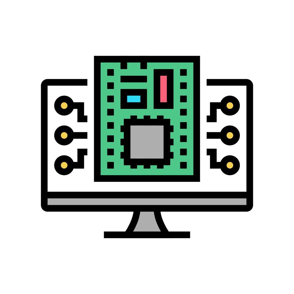 firmware software kleur icoon vector illustratie