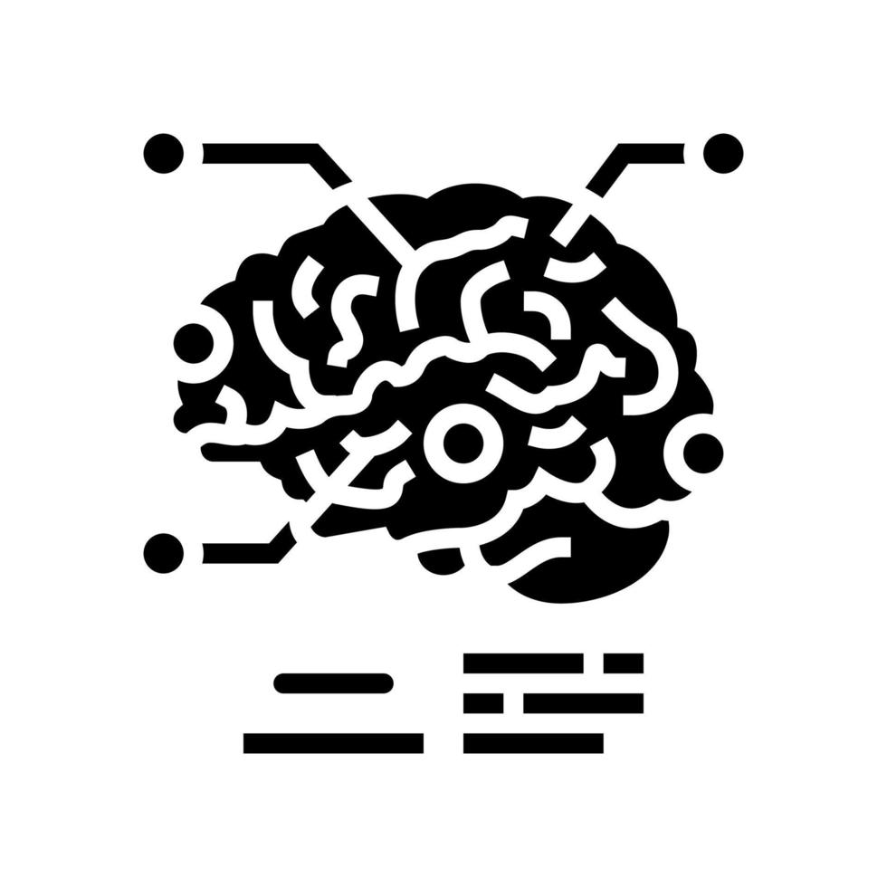 neurotraumatologie Gezondheid Onderzoek glyph icoon vector illustratie