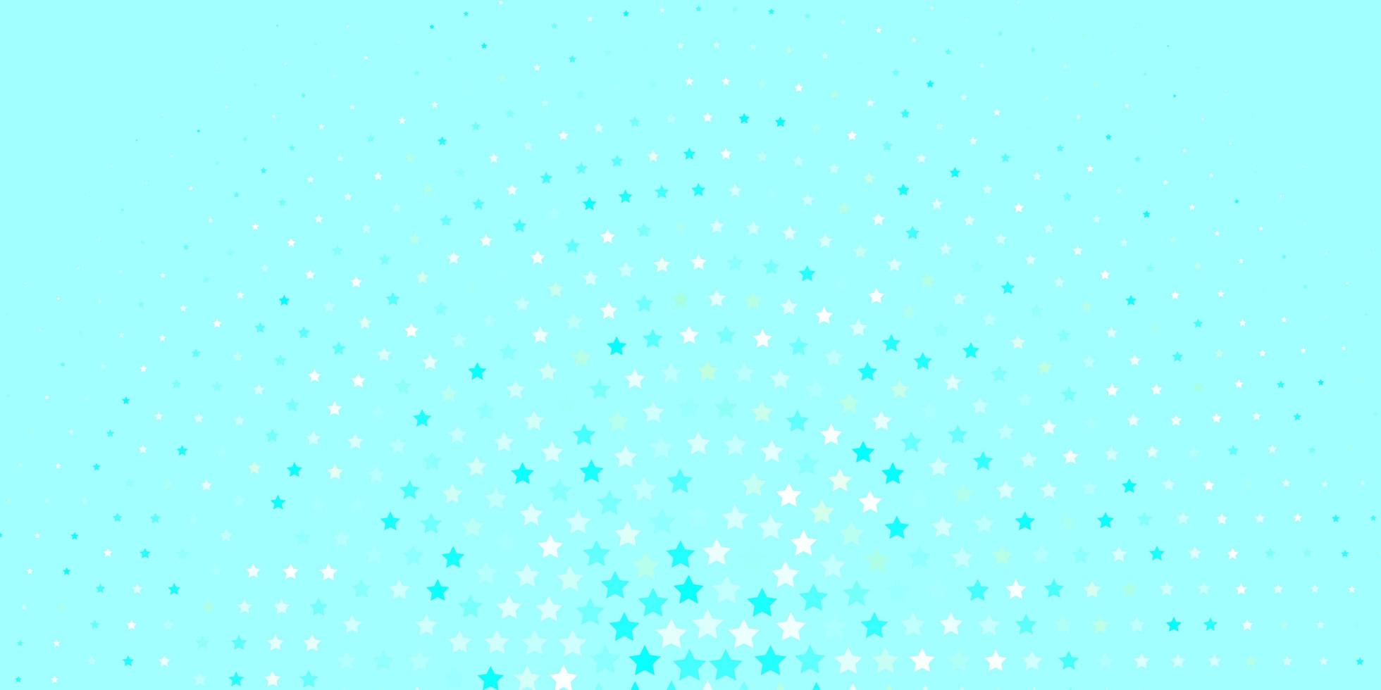 lichtblauw vectorpatroon met abstracte sterren. vector
