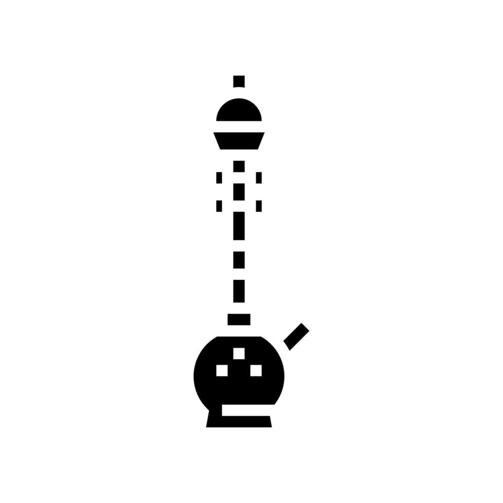 Indisch hookah glyph icoon vector illustratie