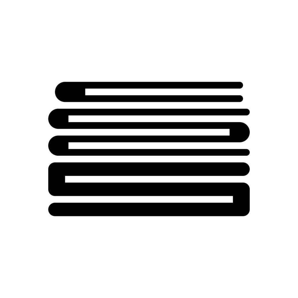 stapel textiel glyph icoon vector illustratie