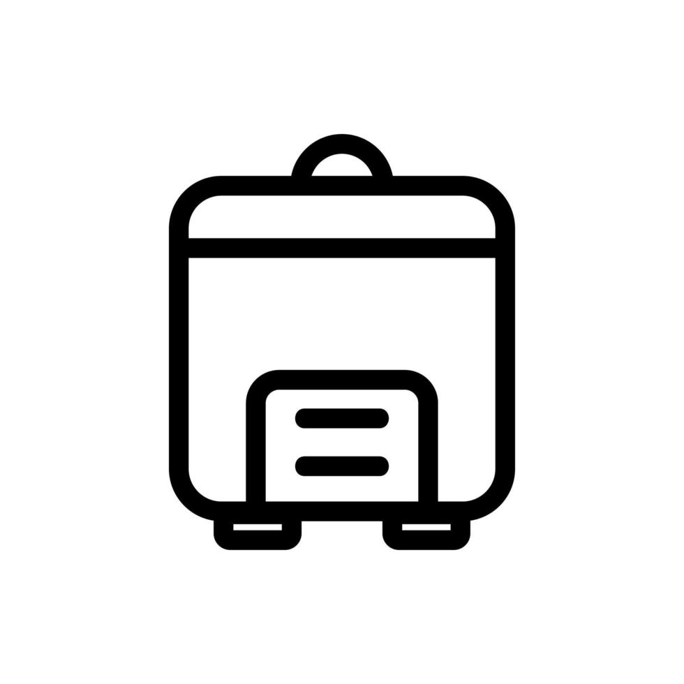 slowcooker pictogram vector. geïsoleerde contour symbool illustratie vector