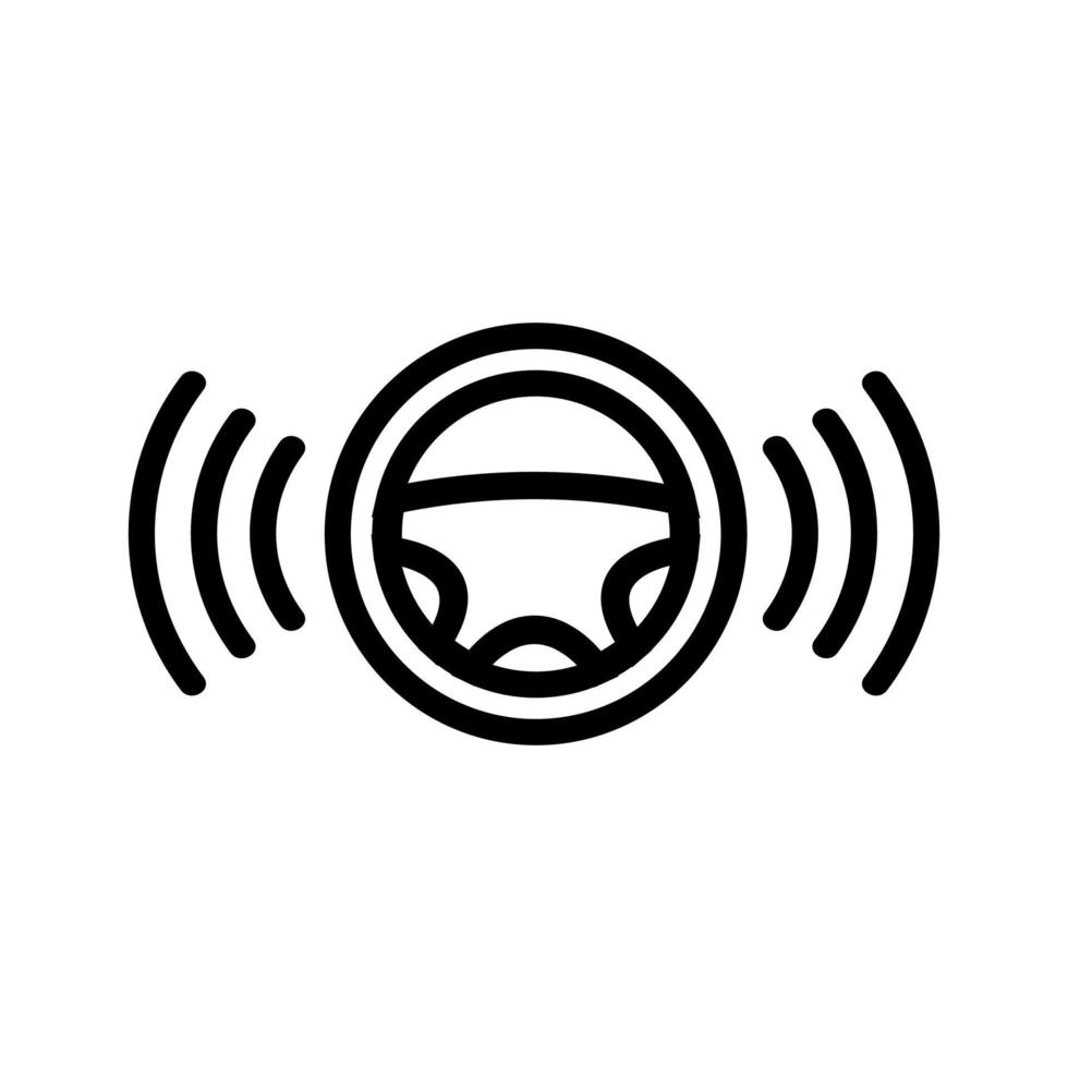 slimme auto pictogram vector. geïsoleerde contour symbool illustratie vector