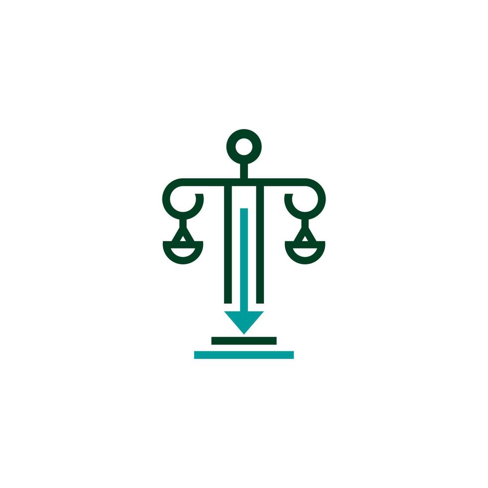 premie gerechtigheid wet firma wet symbool logo ontwerp vector