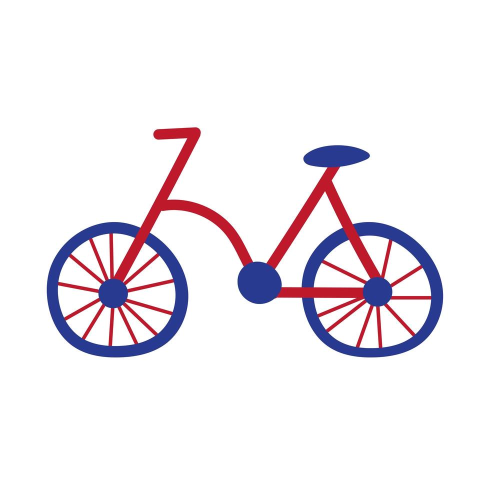 fiets oude rot tekenen stijlicoon vector