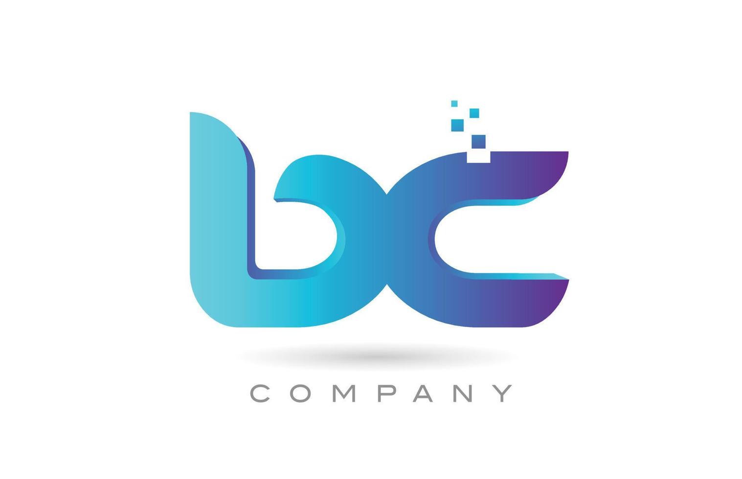 bc alfabet brief logo icoon combinatie ontwerp. creatief sjabloon voor bedrijf en bedrijf vector
