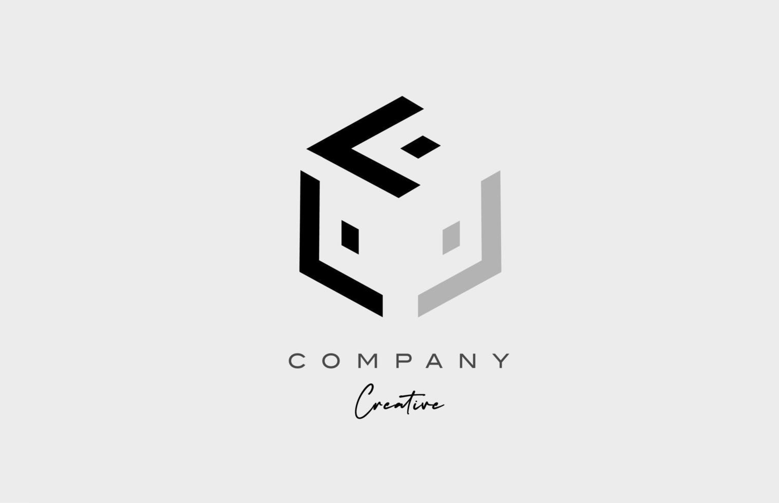 l grijs drie brief alfabet brief logo icoon ontwerp. creatief sjabloon voor bedrijf en bedrijf vector