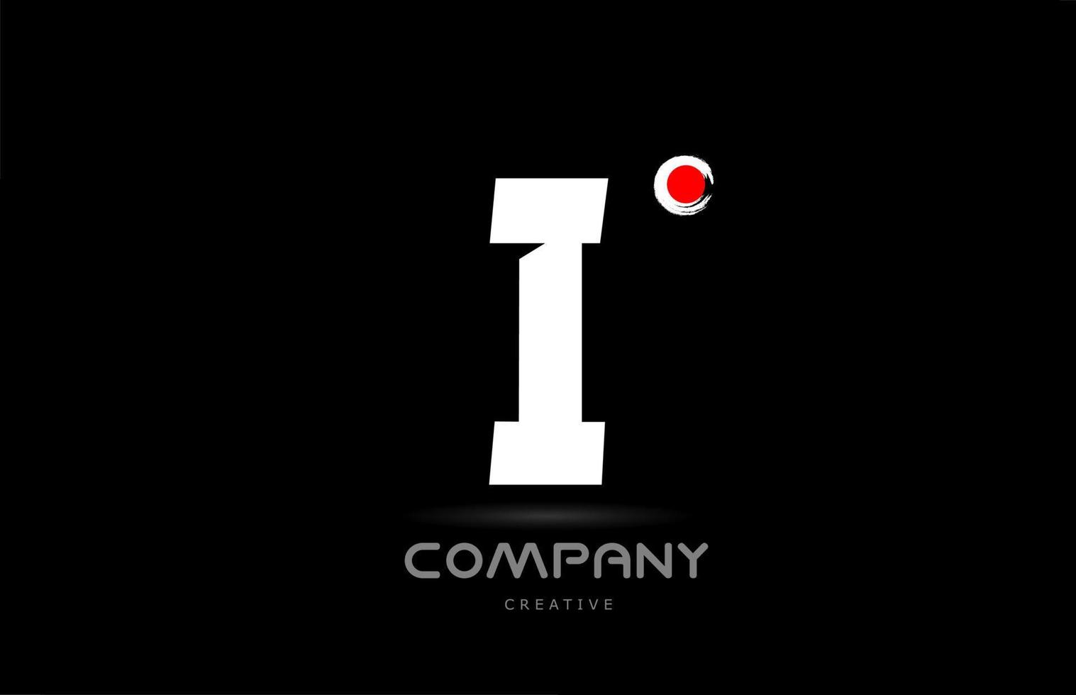 ik zwart en wit alfabet brief logo icoon ontwerp met Japans stijl belettering. creatief sjabloon voor bedrijf en bedrijf vector