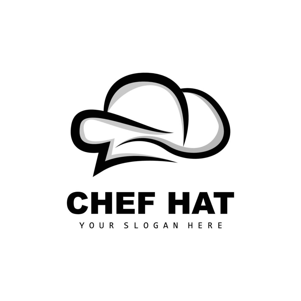 chef hoed logo, restaurant chef vector, ontwerp voor restaurant, horeca, deli, bakkerij vector